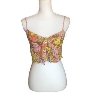 Billabong Floral Cropped Tank